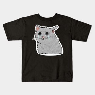 Crying Cat Kids T-Shirt